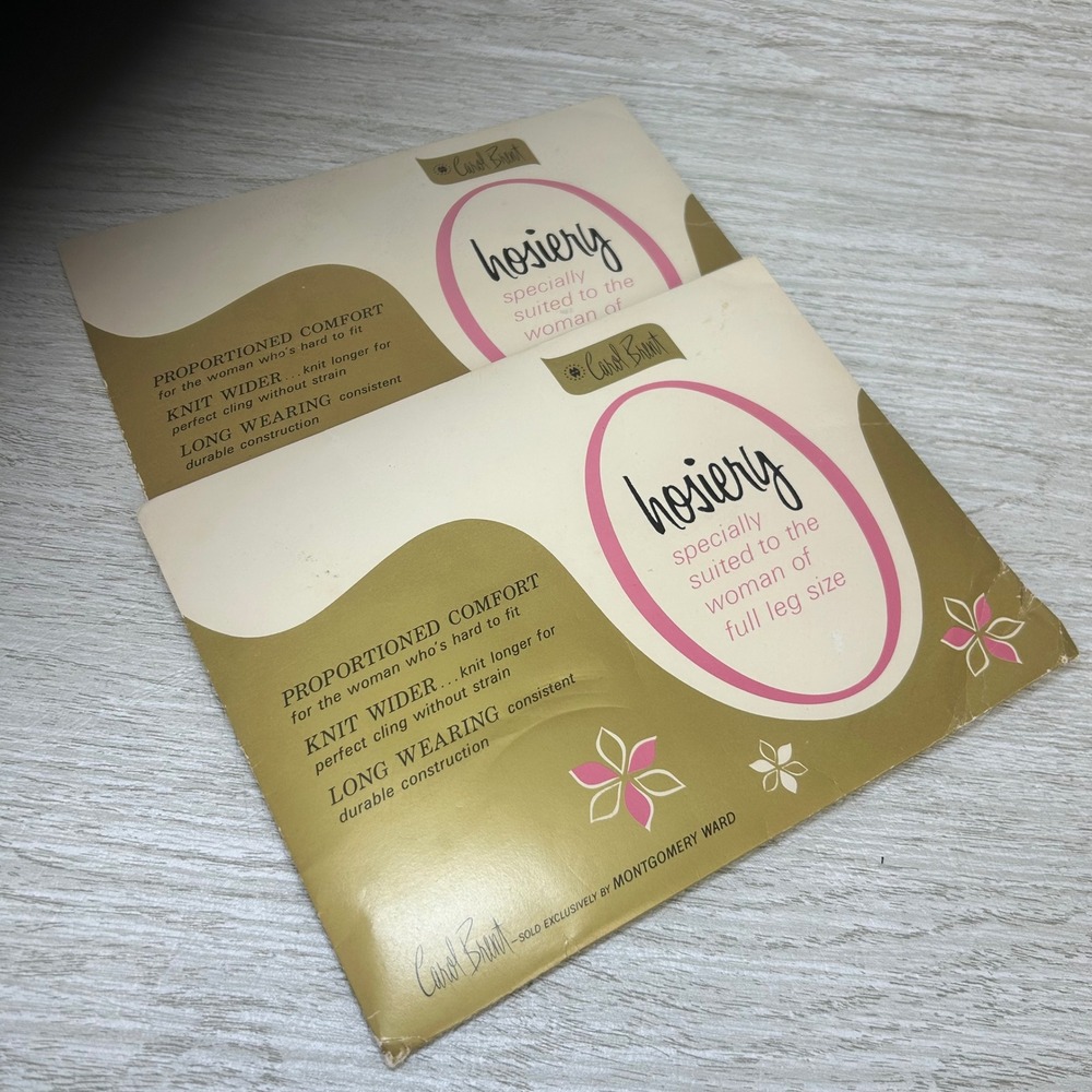 Vintage Carol Brent Hosiery Full Leg Size 10 Beige Pantyhose‎ Stockings NOS